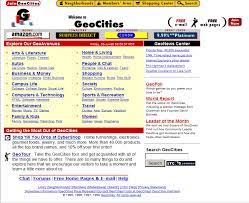 Geocities front page