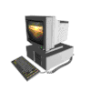 3d rendered old computer rotating
